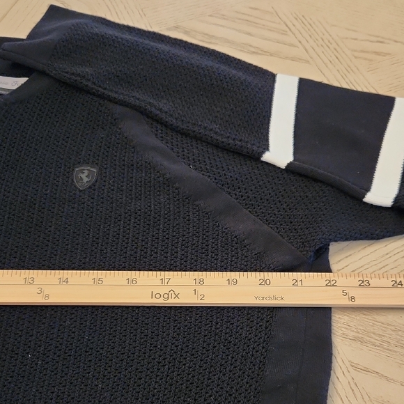 Scuderia Ferrari Black and White Zip-Up Sweater Women's XL NWT - Picture 5 of 8